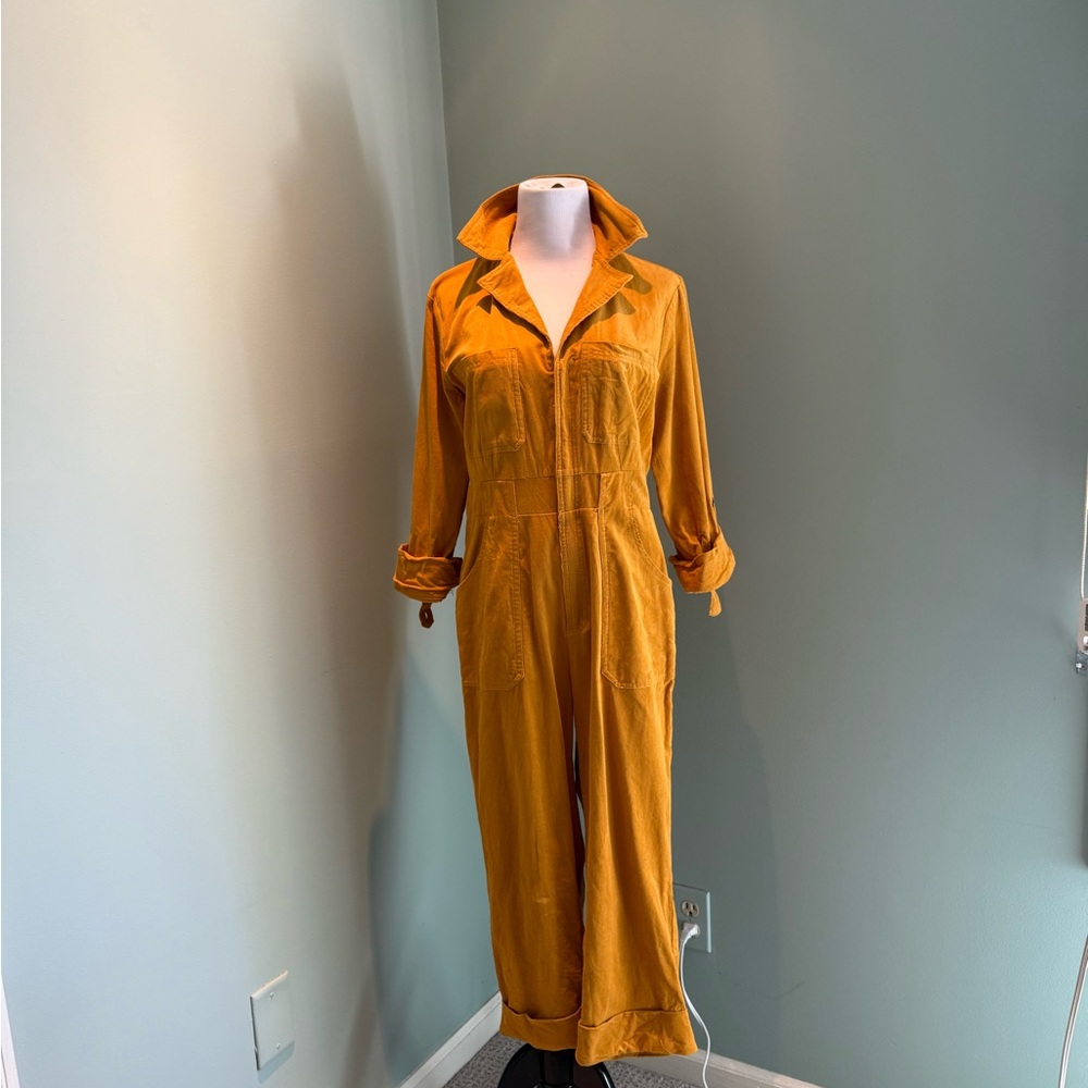 Unique Vintage Mustard Jumpsuit
